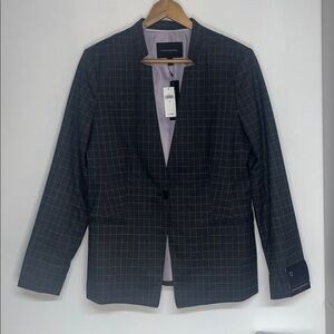 Banana Republic Women's Sz 12 Dark Charcoal Blazer New, #business #classy